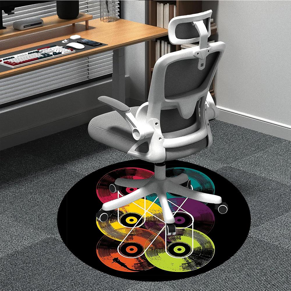 1pc Vinyl Music Office Round Area Rug, Indoor Mat Suitable ForOffice, Under Office Chairs Bedroom Living Room Home Decor, Room Deco T122 80cm by 80cm
1pc Vinyl Music Office Round Area Rug, Indoor Mat Suitable ForOffice, Under Office Chairs Bedroom Living Room Home Decor, Room Deco T122 80cm by 80cm