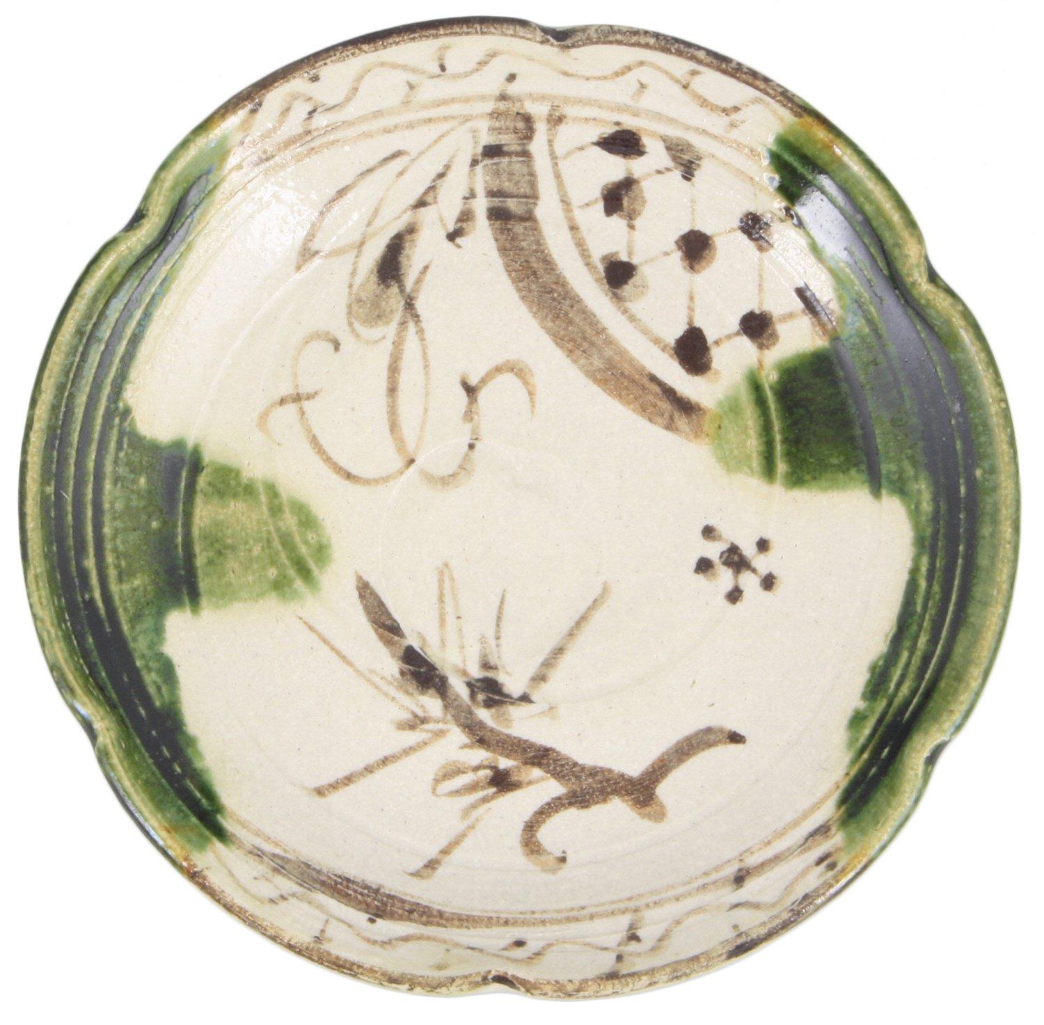 Seto Ware Nakajima Shiokusa 6 inch Oribe Dish Plate Dish Diameter 18cm Oribe Tetsue Made in Japan Oribe s Container approx. 004-0012a
Seto Ware Nakajima Shiokusa 6 inch Oribe Dish Plate Dish Diameter 18cm Oribe Tetsue Made in Japan Oribe s Container approx. 004-0012a