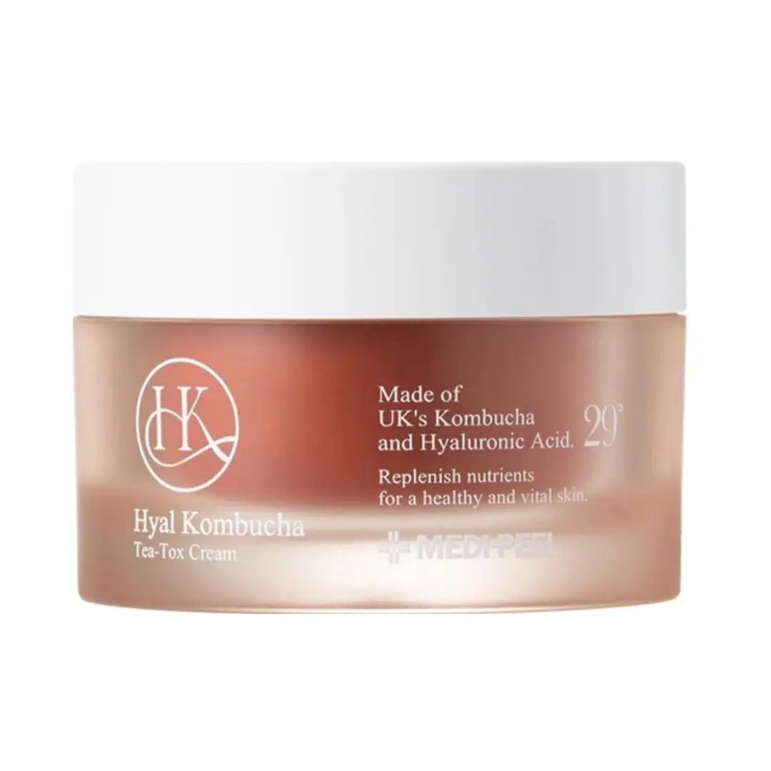 Зволожуючий крем для підвищення еластичності з комбучею Hyal Kombucha Tea-Tox Cream Medi-Peel 50 мл
Зволожуючий крем для підвищення еластичності з комбучею Hyal Kombucha Tea-Tox Cream Medi-Peel 50 мл