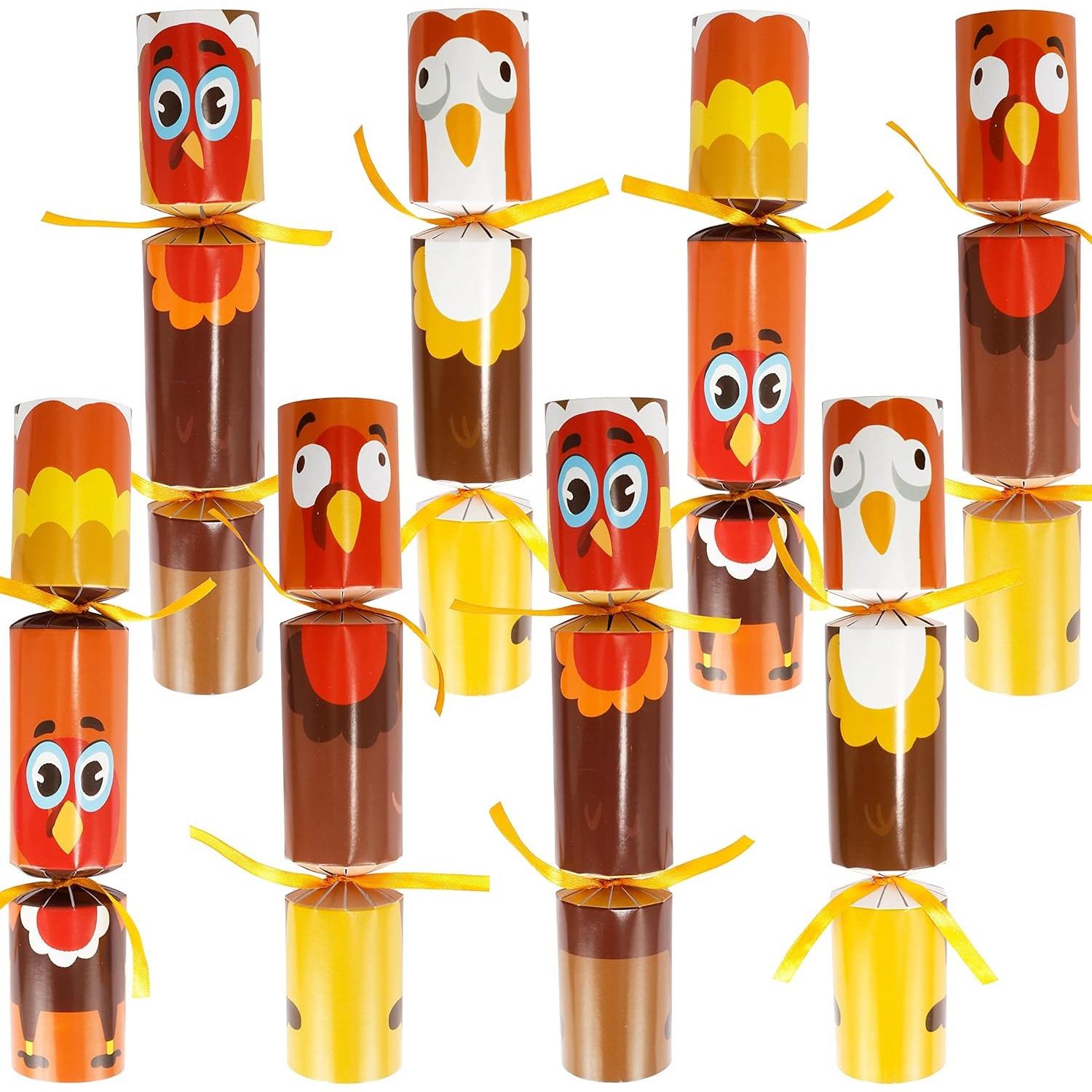 JOYFY 8 PACK Thanksgiving Non-Snap Party Favor Turkey Style Thanksgiving Party Games for Fall Holiday No Snap Party Favor
JOYFY 8 PACK Thanksgiving Non-Snap Party Favor Turkey Style Thanksgiving Party Games for Fall Holiday No Snap Party Favor