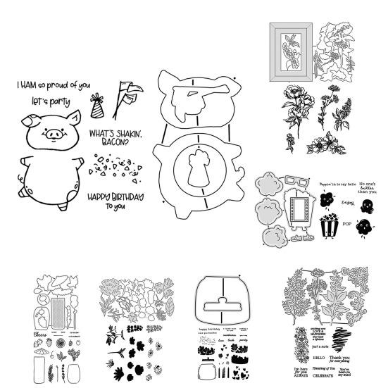 Yousheng Stamps And Dies Set for Card Making Clear Silicone Stamps And Carbon Steel Cutting Dies Set for DIY Album Scrapbooking Birthdays Mothers Day
Yousheng Stamps And Dies Set for Card Making Clear Silicone Stamps And Carbon Steel Cutting Dies Set for DIY Album Scrapbooking Birthdays Mothers Day