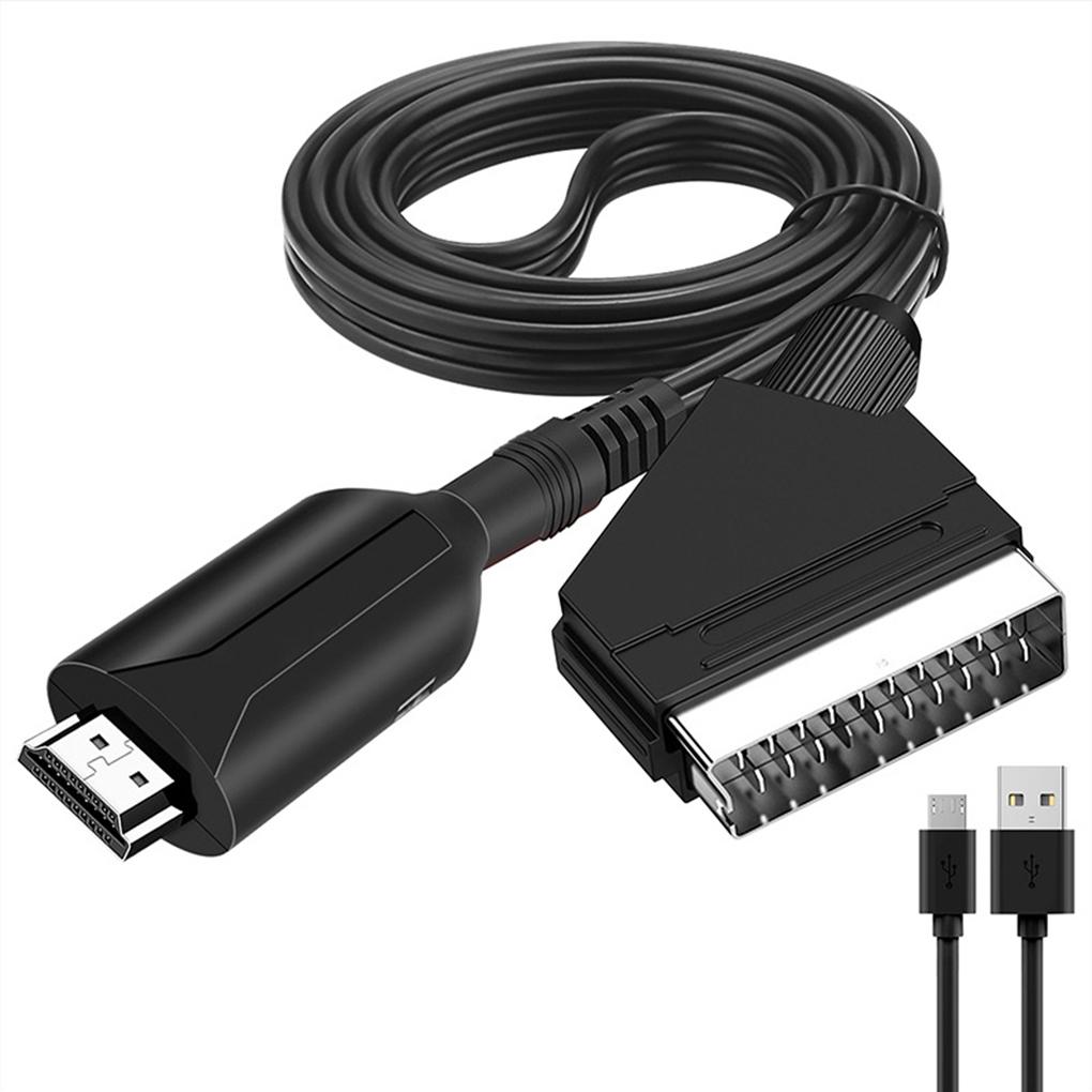 HDMI-compatible to Scart Adapter Reusable Flexible Male-Male Indoor Living Room DVD Audio Video Converter with Power Cable
HDMI-compatible to Scart Adapter Reusable Flexible Male-Male Indoor Living Room DVD Audio Video Converter with Power Cable