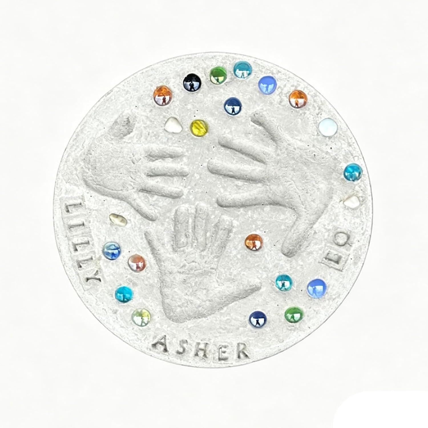 Mother s Day DIY Handprint Stepping Stone Set Includes 1 Mod, 26 Letter Stamps, and Colored Stones 14inch
Mother s Day DIY Handprint Stepping Stone Set Includes 1 Mod, 26 Letter Stamps, and Colored Stones 14inch