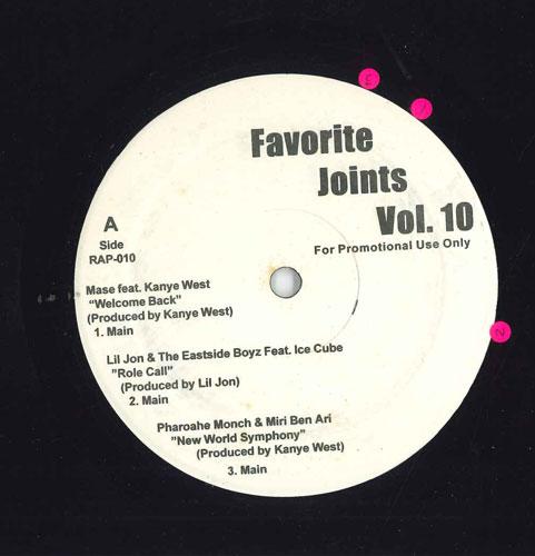 12inch Record VARIOUS - Favorite Joints Vol.10 RAP010 Not On Label US Rap & Hip-Hop/R&B Used
12inch Record VARIOUS - Favorite Joints Vol.10 RAP010 Not On Label US Rap & Hip-Hop/R&B Used
