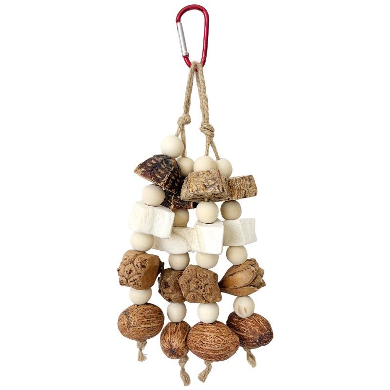 Parrot Gnaws on Toy Papaya Fruit Dried Fruit, Squid Bone, Peony Tiger Skin, and Jade Pendant. Bagged
Parrot Gnaws on Toy Papaya Fruit Dried Fruit, Squid Bone, Peony Tiger Skin, and Jade Pendant. Bagged