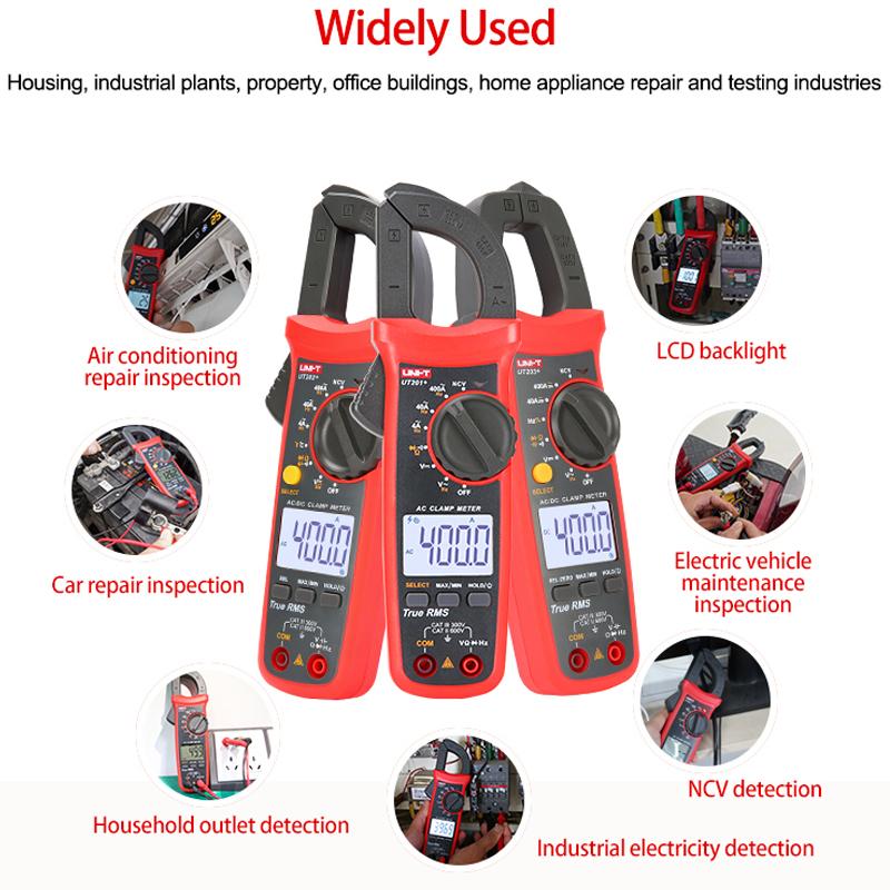 UNI-T UT204 Plus UT210E UT210D Digital Current Clamp Meter Multimeter True RMS 400-600A Auto Range Voltmeter Resistance Test
UNI-T UT204 Plus UT210E UT210D Digital Current Clamp Meter Multimeter True RMS 400-600A Auto Range Voltmeter Resistance Test