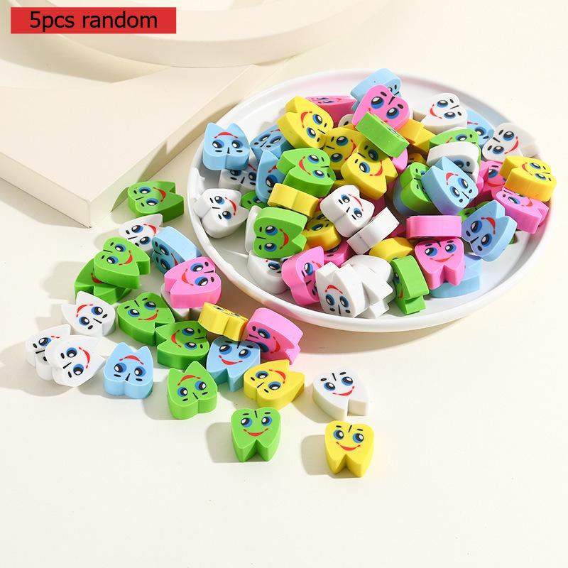 Office School Supplies Colorful Tooth Shape Creative Eraser Cartoon Cute Cross-border Combination Gift Eraser Kawai Stationery
Office School Supplies Colorful Tooth Shape Creative Eraser Cartoon Cute Cross-border Combination Gift Eraser Kawai Stationery