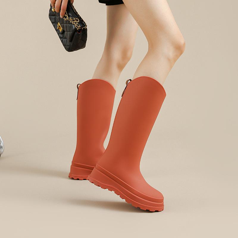 New rain shoes women s fashion tall tube waterproof non-slip velvet warm outdoor versatile work shoes 41 помаранчево-червоний
New rain shoes women s fashion tall tube waterproof non-slip velvet warm outdoor versatile work shoes 41 помаранчево-червоний