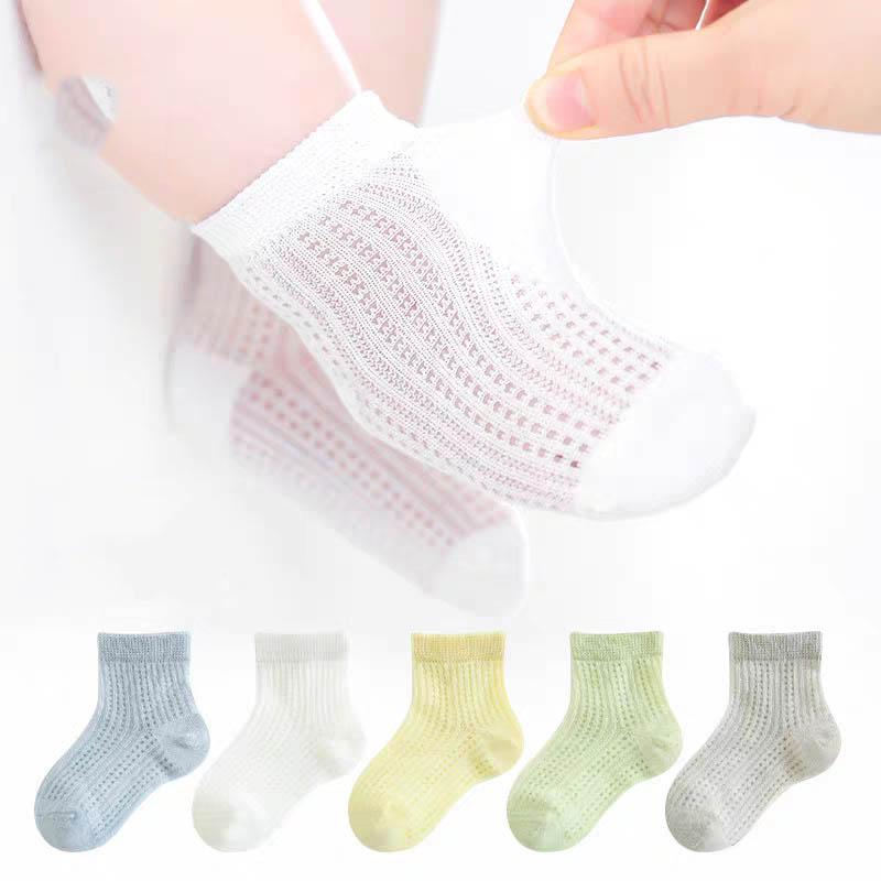 5Pairs/Set Summer Kids Babys Contrast Mesh Socks Solid Infant Girls Mid Tube Cotton Socks Newborn Breathable Socks Toddler Socks 1-3Y M
5Pairs/Set Summer Kids Babys Contrast Mesh Socks Solid Infant Girls Mid Tube Cotton Socks Newborn Breathable Socks Toddler Socks 1-3Y M