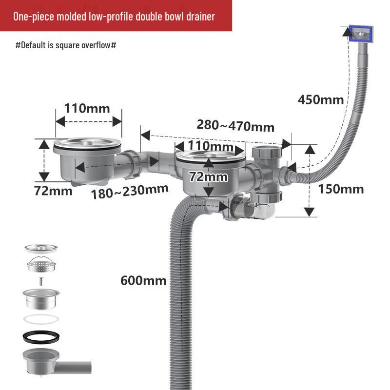 SIOYIE Rear Wall-Mounted Kitchen Sink Drainer
SIOYIE Rear Wall-Mounted Kitchen Sink Drainer