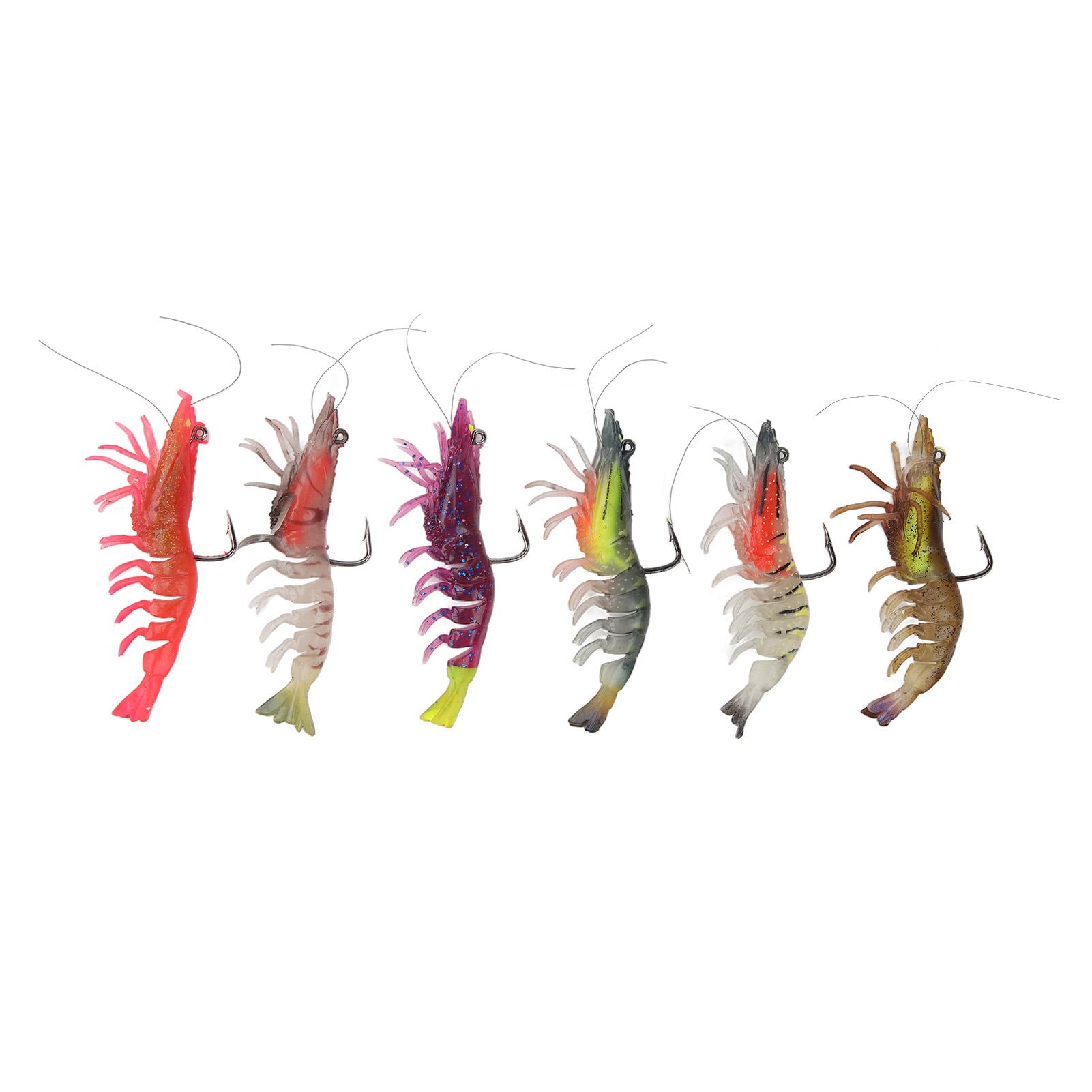 Soft Shrimp Artificial Bait with Sharp Hook 9cm 6 Color Luminous Shrimp Bait for Night Fishing
Soft Shrimp Artificial Bait with Sharp Hook 9cm 6 Color Luminous Shrimp Bait for Night Fishing