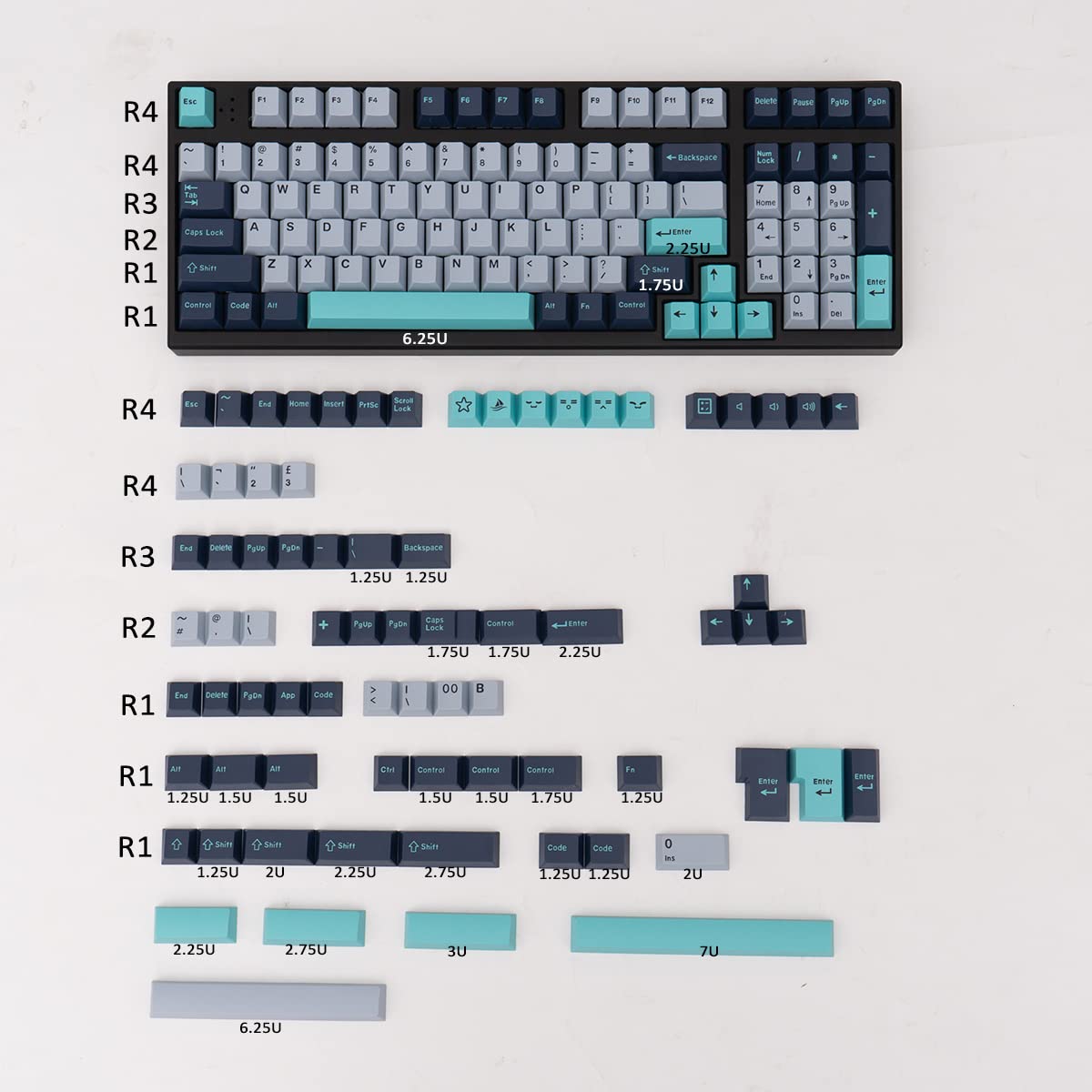 173 Key Hammerhead Keycap Set Double Shot Cherry Profile Keycap ISO ANSI Cherry MX Gateron Kailh Switch for Mechanical Gaming Gear
173 Key Hammerhead Keycap Set Double Shot Cherry Profile Keycap ISO ANSI Cherry MX Gateron Kailh Switch for Mechanical Gaming Gear