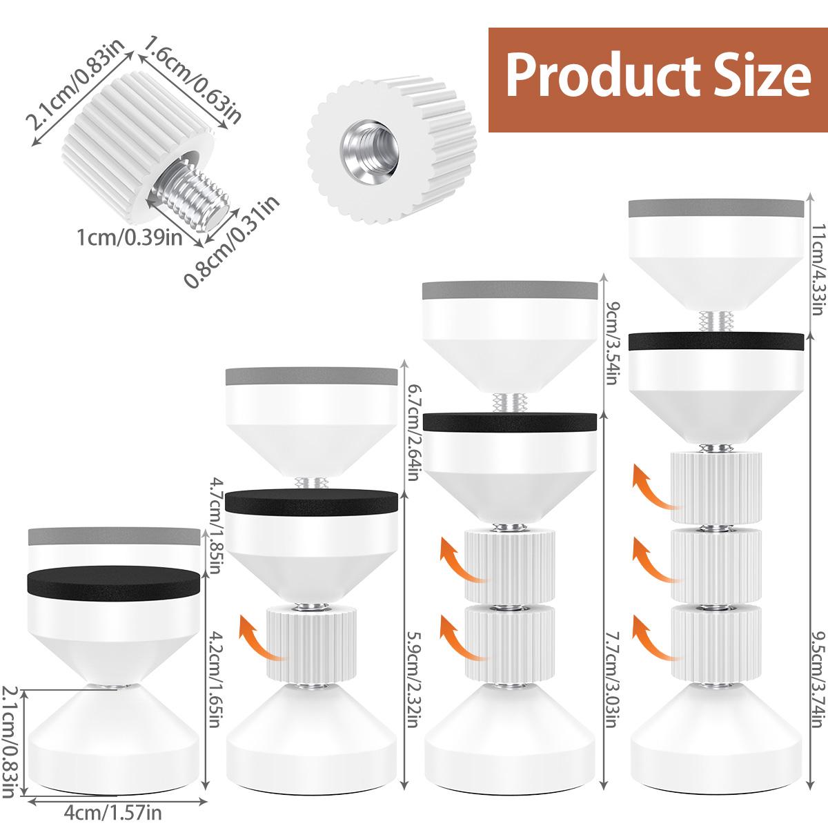 2 шт. Регулируемая резьбовая рама кровати, противотряска, самоклеящиеся фиксаторы изголовья, телескопическая опора, крепежные элементы, инструменты белый
2 шт. Регулируемая резьбовая рама кровати, противотряска, самоклеящиеся фиксаторы изголовья, телескопическая опора, крепежные элементы, инструменты белый