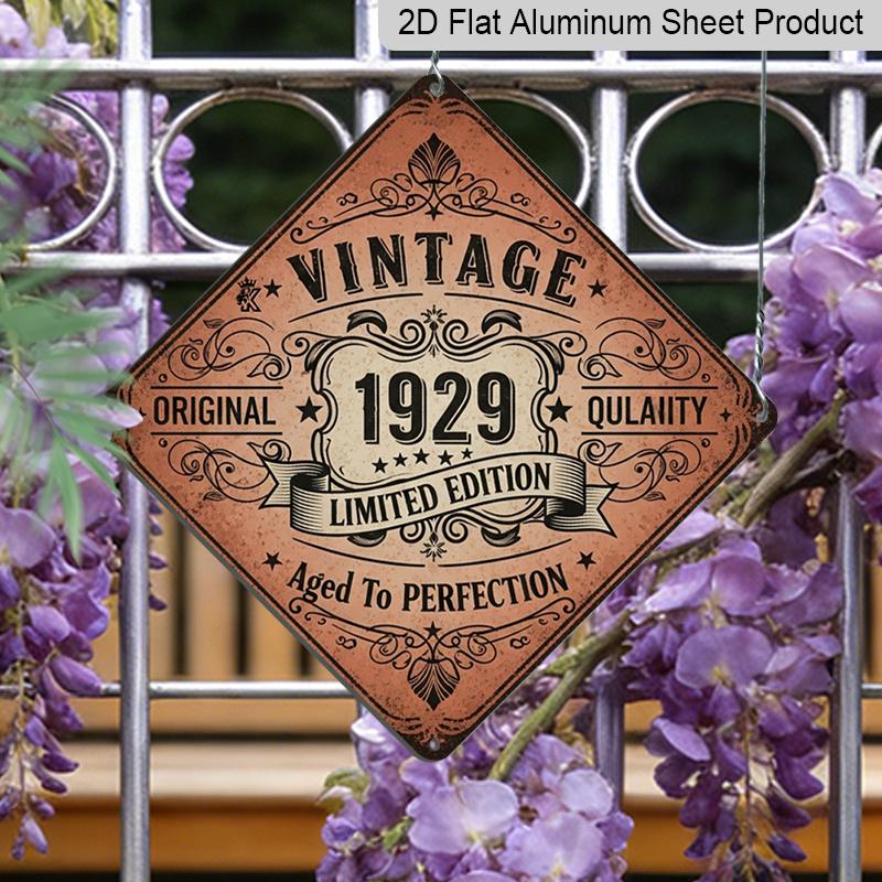 2D Flat, 1pc Suitable for Home & Shop Wall-Mounted Retro Sign - Vintage 1929 Limited Edition Ornate Industrial Plaque, Metal Decor for Diner, Cafe 20*20cm
2D Flat, 1pc Suitable for Home & Shop Wall-Mounted Retro Sign - Vintage 1929 Limited Edition Ornate Industrial Plaque, Metal Decor for Diner, Cafe 20*20cm