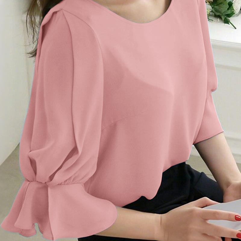 ZANZEA Женская повседневная летняя блузка с V-образным вырезом, оборками и рукавами 3/4, свободного кроя 5XL
ZANZEA Женская повседневная летняя блузка с V-образным вырезом, оборками и рукавами 3/4, свободного кроя 5XL