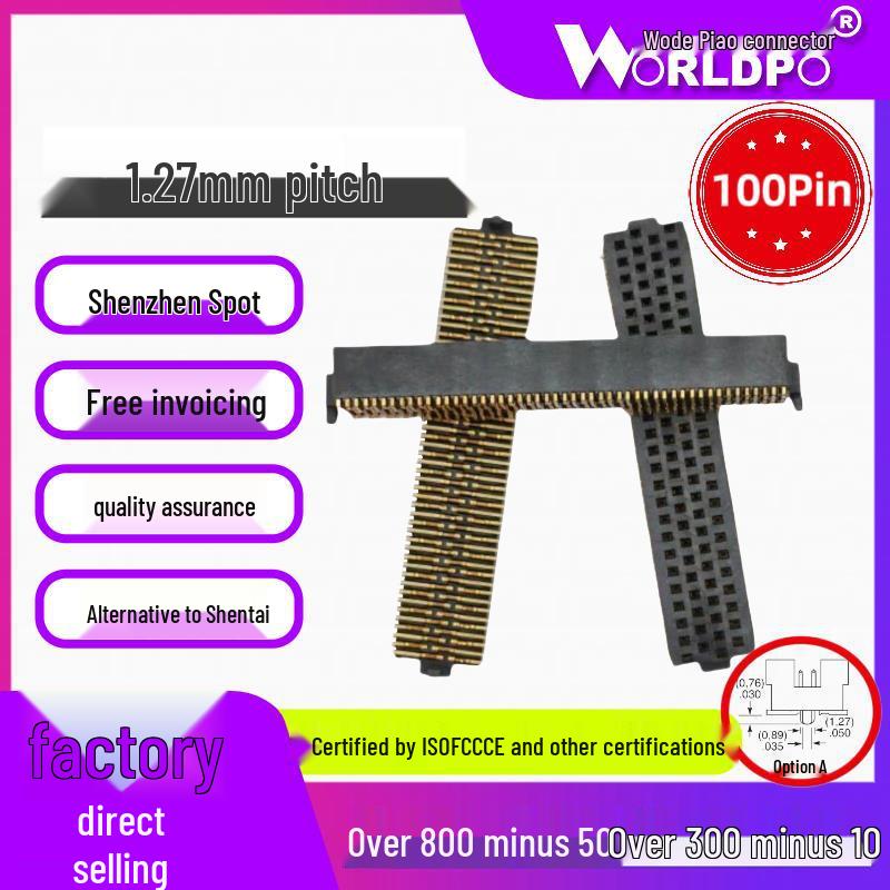 Alternative to SAMTEC SOLC-125-02-L/F-Q-A-K-TR Female Header, 1.27mm, 4 Rows, 100 Pins F-Q-A*3
Alternative to SAMTEC SOLC-125-02-L/F-Q-A-K-TR Female Header, 1.27mm, 4 Rows, 100 Pins F-Q-A*3