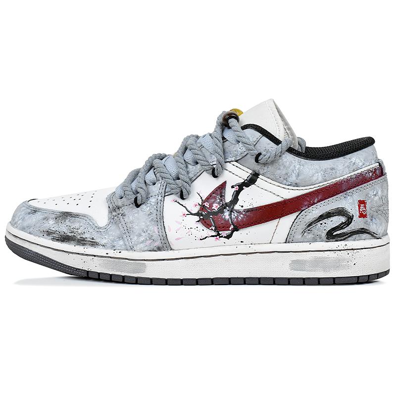 Jordan Air Jordan 1 Slip Resistant Abrasion Resistant Low top Vintage Basketball Shoes Men s Gray White 553558-145(Team1676-) 45
Jordan Air Jordan 1 Slip Resistant Abrasion Resistant Low top Vintage Basketball Shoes Men s Gray White 553558-145(Team1676-) 45