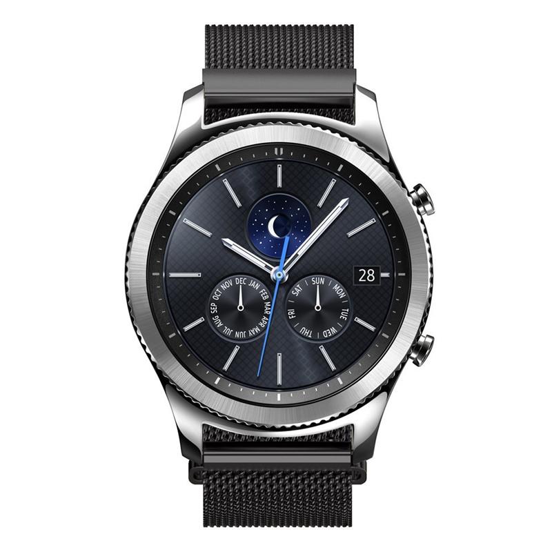 22mm Milanese Metal Wristband Watch Band for Samsung Gear S3 Frontier/S3 Classic Black
22mm Milanese Metal Wristband Watch Band for Samsung Gear S3 Frontier/S3 Classic Black