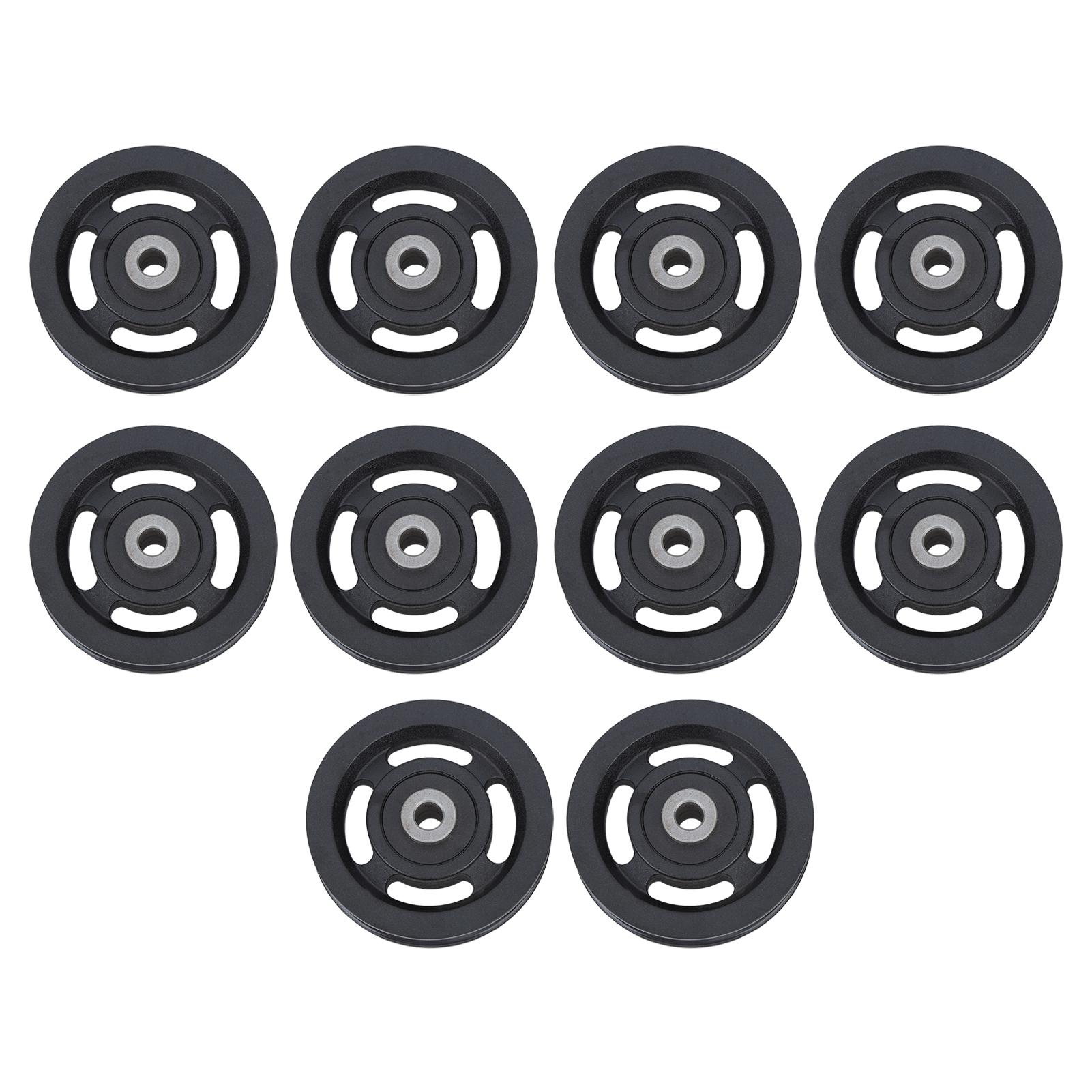 10 PCS Universal Bearing Pulley Wheel Nylon Black Wearable Abration Bearing Pulley Wheel for Gym
10 PCS Universal Bearing Pulley Wheel Nylon Black Wearable Abration Bearing Pulley Wheel for Gym