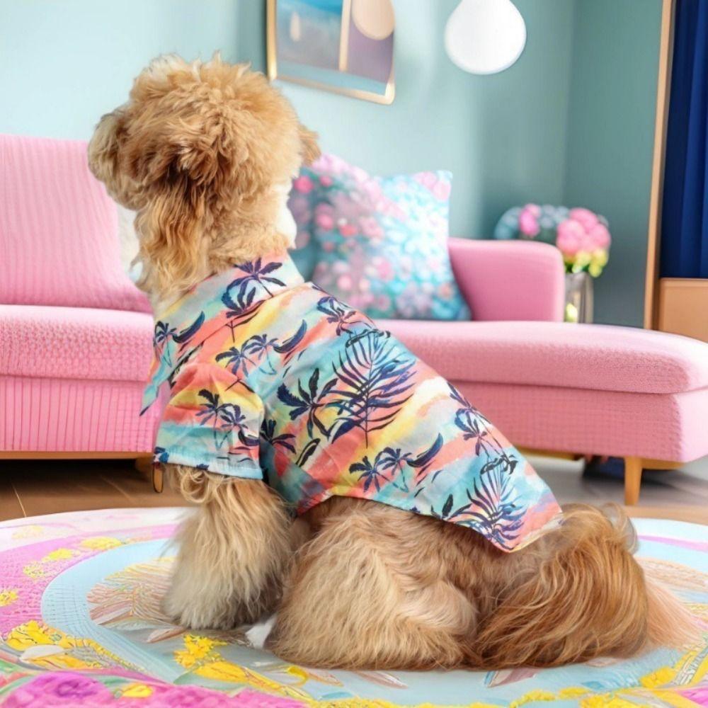 Cute Summer Dog Shirt Coconut Tree Printed Cat Short Sleeve Shirt for Small Medium Large Dog S-Style D
Cute Summer Dog Shirt Coconut Tree Printed Cat Short Sleeve Shirt for Small Medium Large Dog S-Style D