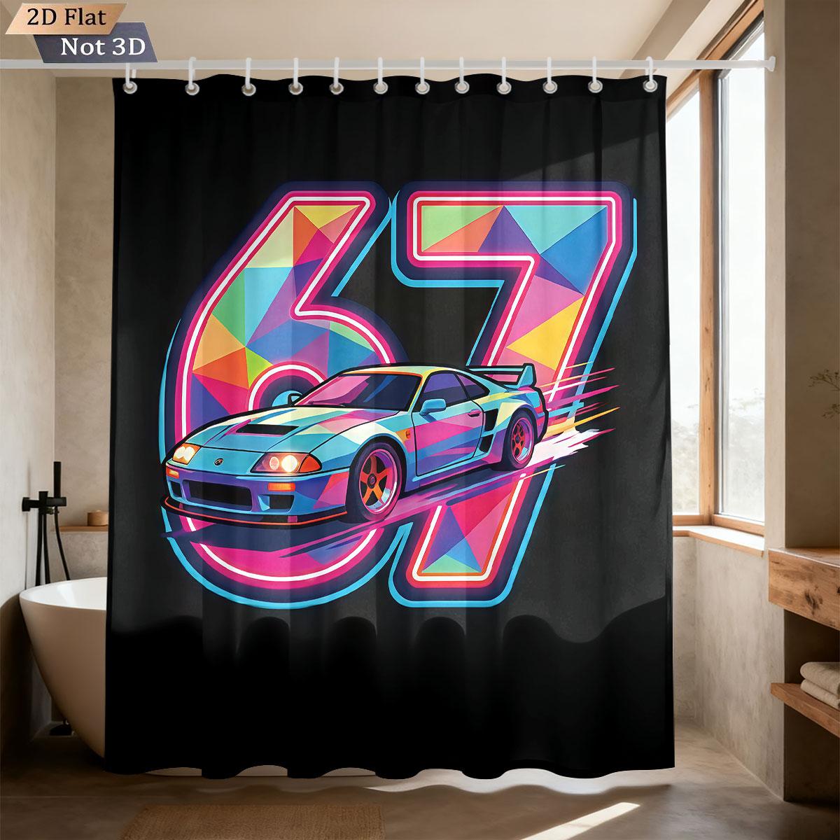 1Pc Cyber Mechanical Style Racing Print Waterproof Shower Curtain Partition Privacy Hanging Curtain 12 Hooks Various Sizes W60H190(CM)-1 Pcs
1Pc Cyber Mechanical Style Racing Print Waterproof Shower Curtain Partition Privacy Hanging Curtain 12 Hooks Various Sizes W60H190(CM)-1 Pcs