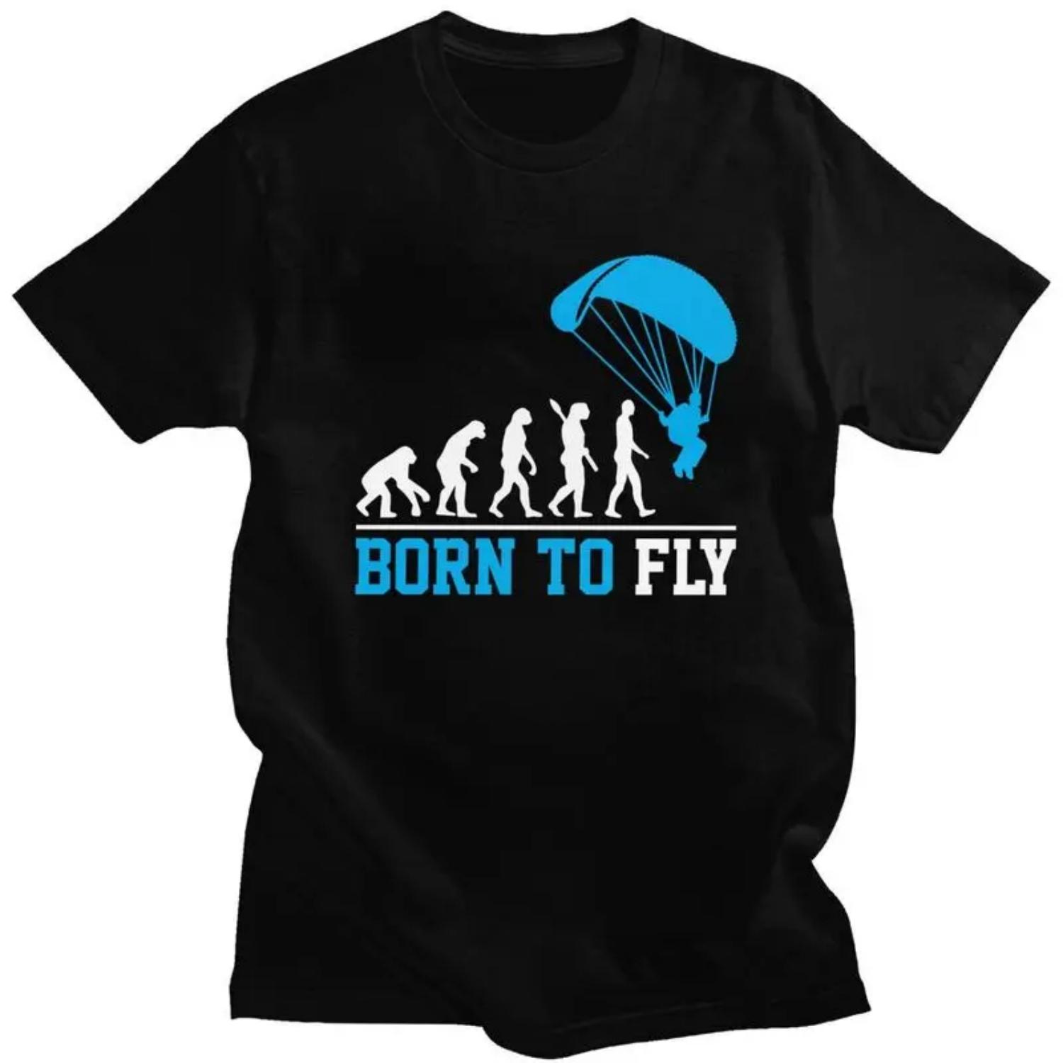 Мужские футболки Custom Evolution Paragliding Born To Fly из чистого хлопка, футболки с коротким рукавом для парапланеристов и скайдайверов S чёрный
Мужские футболки Custom Evolution Paragliding Born To Fly из чистого хлопка, футболки с коротким рукавом для парапланеристов и скайдайверов S чёрный