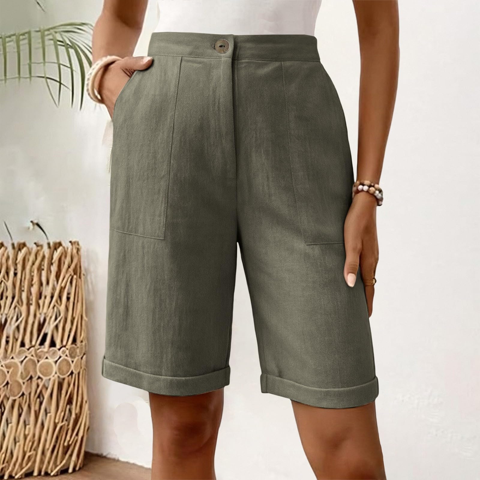 Ladies Color Summer Loose Casual Wide Leg American Five Quarter Pants L армия зеленый
Ladies Color Summer Loose Casual Wide Leg American Five Quarter Pants L армия зеленый