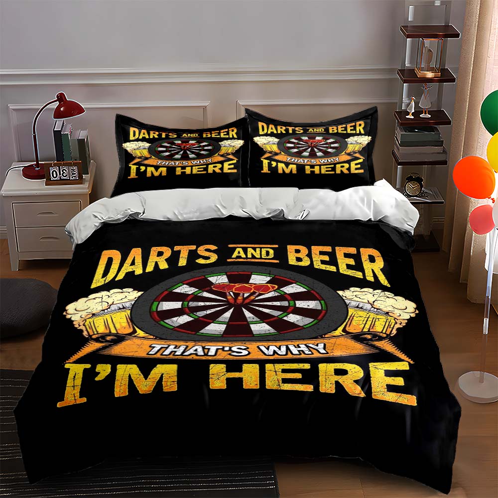 Darts-themed design Bedding Duvet cover sets Duvet covers Pillowcases gifts (1 * Duvet Cover 2 * Pillowcases, without duvet insert) 135x200cm
Darts-themed design Bedding Duvet cover sets Duvet covers Pillowcases gifts (1 * Duvet Cover 2 * Pillowcases, without duvet insert) 135x200cm