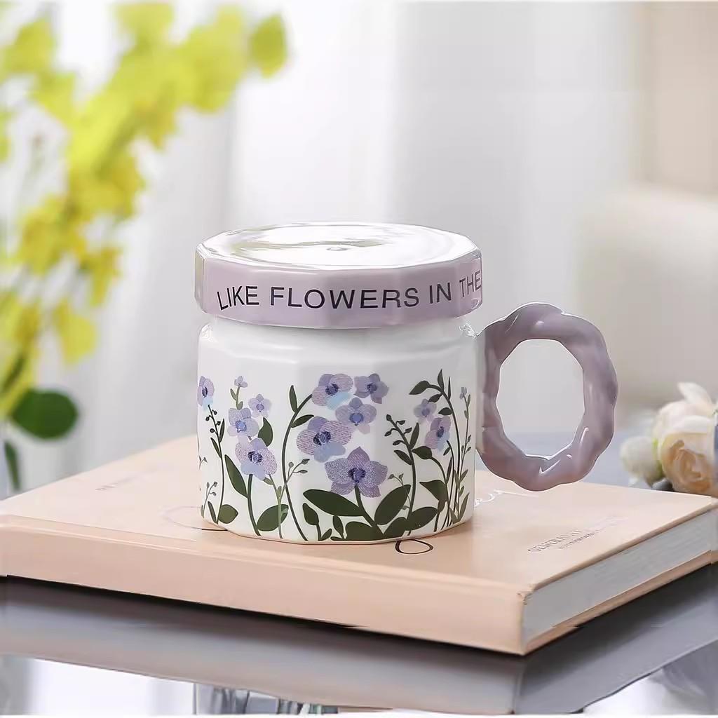 400ml Vintage Flowers Pattern Ceramic Mugs New Household Aesthetic Countryside-style Couple Cup Pigmented Craft Exquisite Cup 301-400ml фіолетовий
400ml Vintage Flowers Pattern Ceramic Mugs New Household Aesthetic Countryside-style Couple Cup Pigmented Craft Exquisite Cup 301-400ml фіолетовий