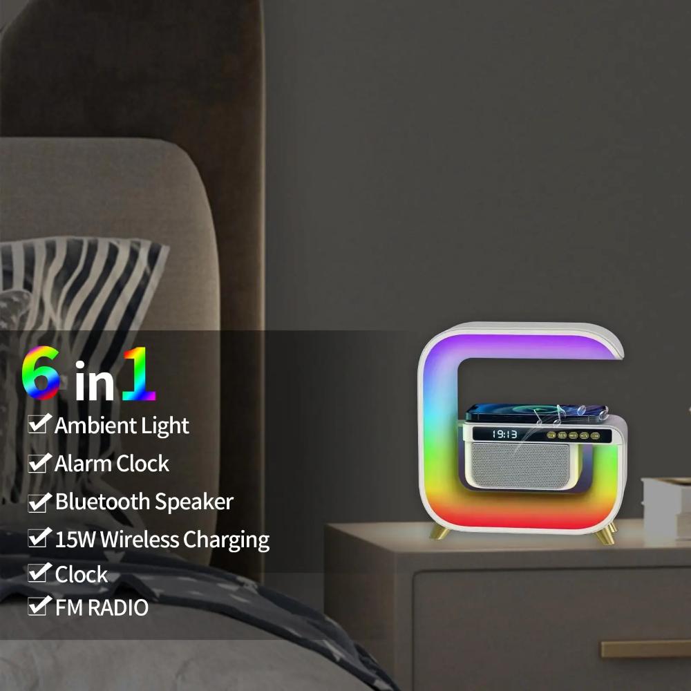Новый Bluetooth-динамик Big G, красочный сценический светильник, настольный беспроводной динамик, USB, умный атмосферный свет, звуковой свет для пробуждения, 2023
Новый Bluetooth-динамик Big G, красочный сценический светильник, настольный беспроводной динамик, USB, умный атмосферный свет, звуковой свет для пробуждения, 2023