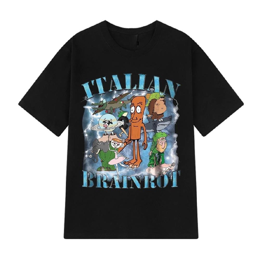Italian Brainrot Tralalero Tralala Tung Tung Tung Sahur Bombardiro Crocodilo Brr Brr Patapim Funny Meme T-shirt Men Women Tshirt S чёрный
Italian Brainrot Tralalero Tralala Tung Tung Tung Sahur Bombardiro Crocodilo Brr Brr Patapim Funny Meme T-shirt Men Women Tshirt S чёрный