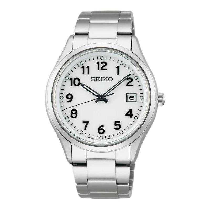 SEIKO 100 meters waterproof, solar Quartz, Steel Strap, , 38.7mm, same style for men and women, white dial SBPX153 синій
SEIKO 100 meters waterproof, solar Quartz, Steel Strap, , 38.7mm, same style for men and women, white dial SBPX153 синій