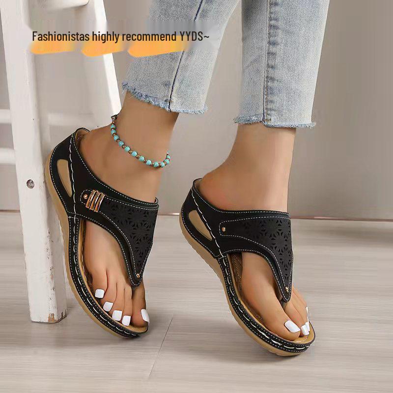 Non-Slip 2024 Summer European & American Women s Wedge Heel Ethnic Hollow Out Plus Size Slippers 39 чорний
Non-Slip 2024 Summer European & American Women s Wedge Heel Ethnic Hollow Out Plus Size Slippers 39 чорний