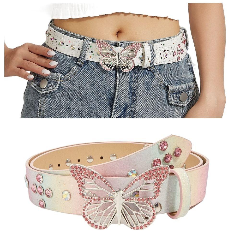 Punk Butterfly Waistbands Hollow Women Waist Belt Luxury Butterfly Rhinestone Belt Trouser розовый
Punk Butterfly Waistbands Hollow Women Waist Belt Luxury Butterfly Rhinestone Belt Trouser розовый