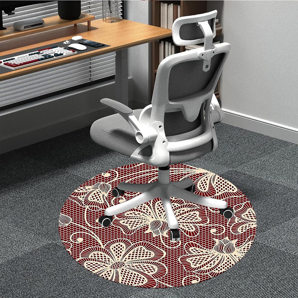 1pc Lace Pattern Office Round Area Rug, Indoor Mat Suitable ForOffice, Under Office Chairs Bedroom Living Room Home Decor, Room Decot125 80cm by 80cm
1pc Lace Pattern Office Round Area Rug, Indoor Mat Suitable ForOffice, Under Office Chairs Bedroom Living Room Home Decor, Room Decot125 80cm by 80cm