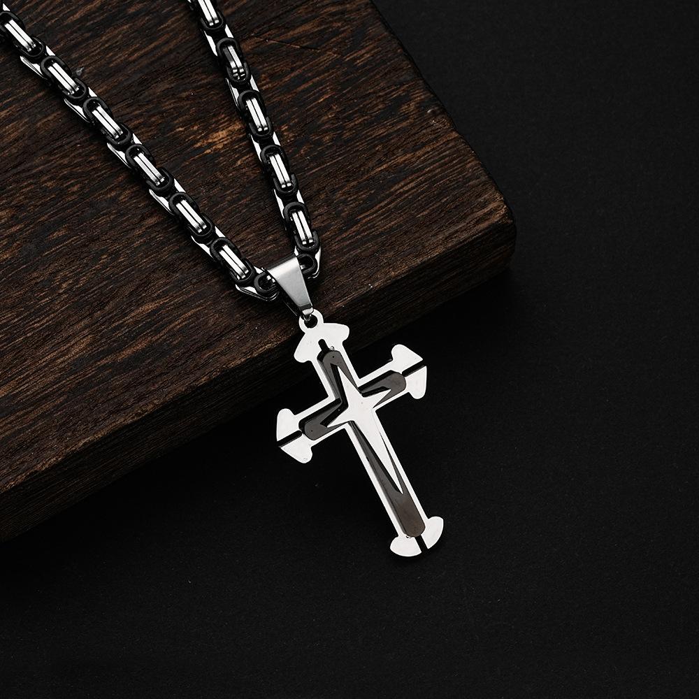 2026 Split Fork Three-layer Cross Couple Pendant Trendy Man Necklace Fashion Wear Accessories 60CM
2026 Split Fork Three-layer Cross Couple Pendant Trendy Man Necklace Fashion Wear Accessories 60CM