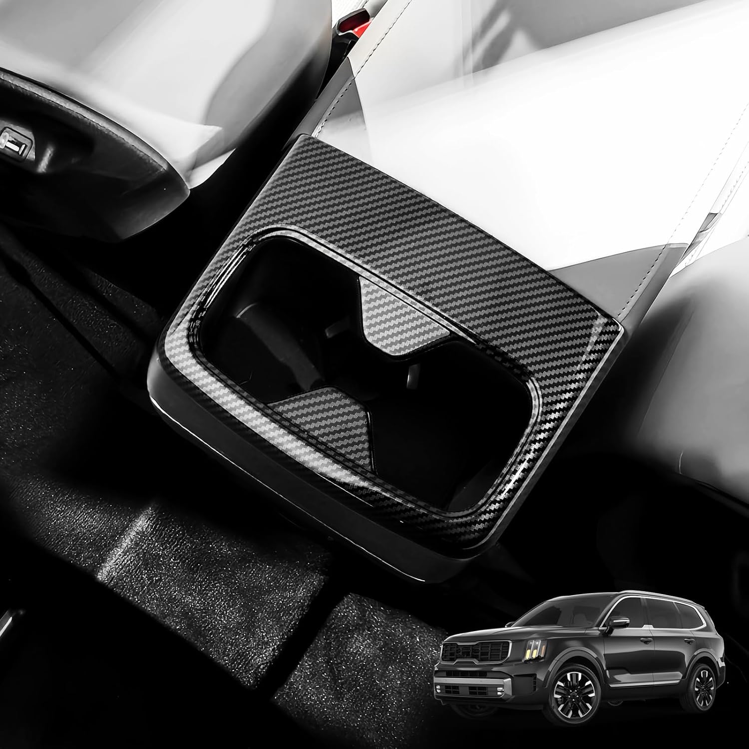ABS Water Cup Holder Panel Cover,Rear Passenger Seat Water Cup Holder Frame Cover Compatible with Kia Telluride 2020-2025 Accessories (Wood Grain Carbon Fiber Style
ABS Water Cup Holder Panel Cover,Rear Passenger Seat Water Cup Holder Frame Cover Compatible with Kia Telluride 2020-2025 Accessories (Wood Grain Carbon Fiber Style