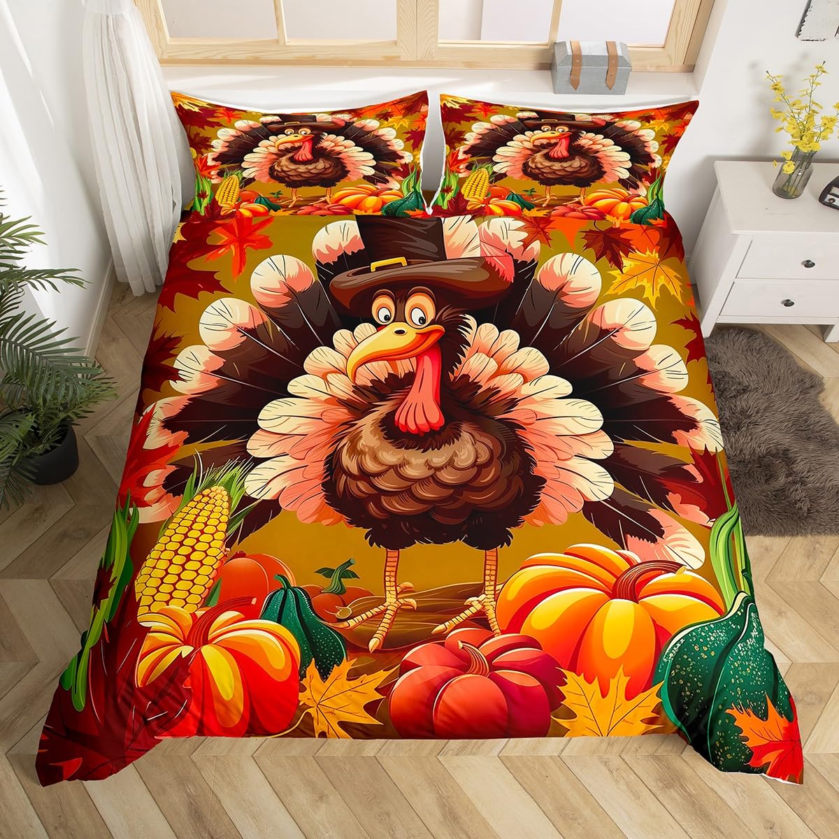 Fal Pumpkin Soft Duvet Cover Hapy Fal Y al Warm Comforter Cover for Boy Girl Autumn Maple Leaves Beding Set 3Pcs Farmhouse Rom Decor 120*200cm Single
Fal Pumpkin Soft Duvet Cover Hapy Fal Y al Warm Comforter Cover for Boy Girl Autumn Maple Leaves Beding Set 3Pcs Farmhouse Rom Decor 120*200cm Single