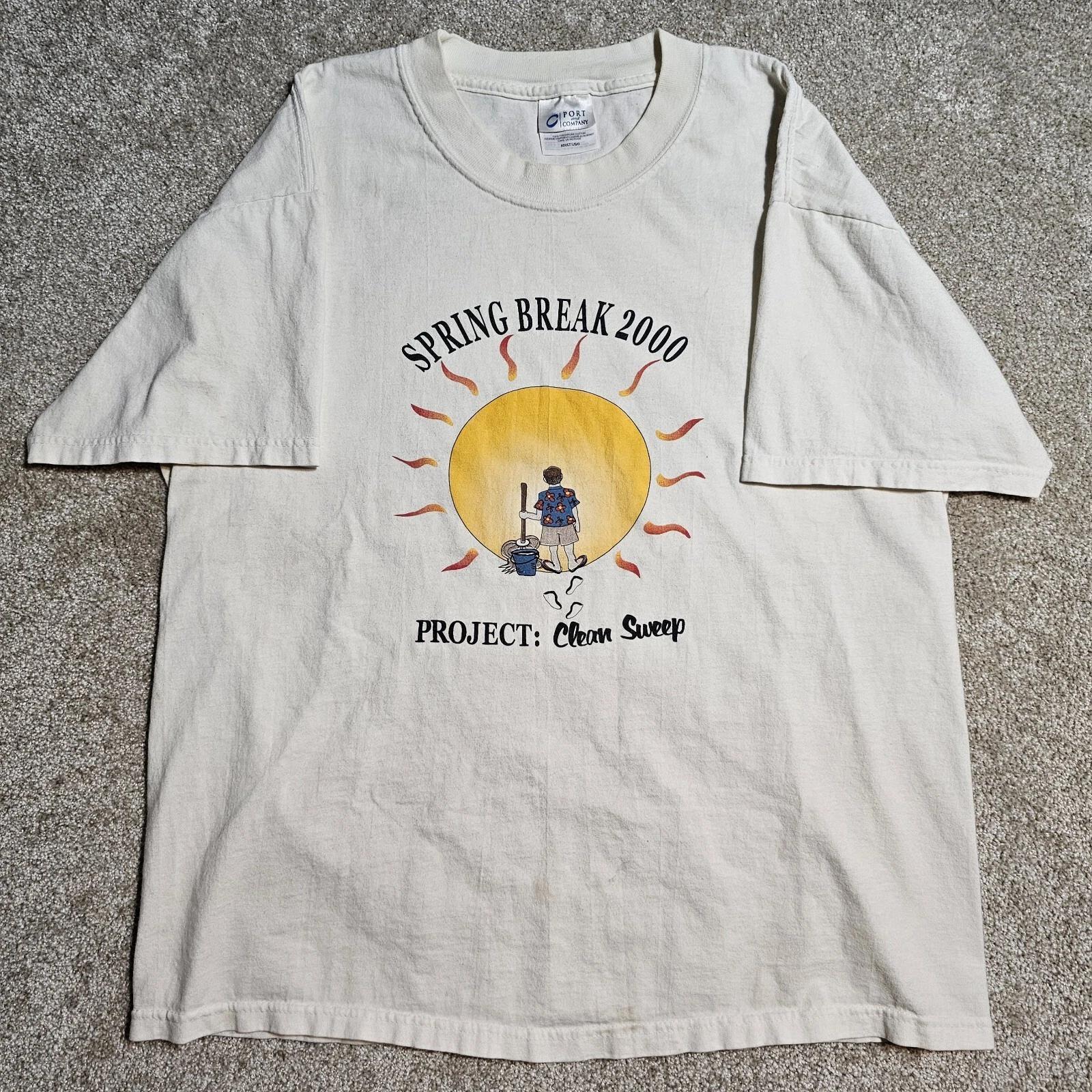 Vintage Y2k Spring Break 2000 T-shirt Mens XL Stained Sun Beach Ironic grunge 00 4XL
Vintage Y2k Spring Break 2000 T-shirt Mens XL Stained Sun Beach Ironic grunge 00 4XL