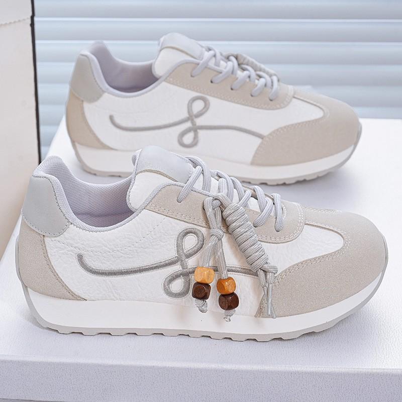 Soft Leather Ugly Cute Height-increasing Moral Training Shoes Women s Platform Sole All-matching Fashionable Beaded Lacing Casual Sneakers 36
Soft Leather Ugly Cute Height-increasing Moral Training Shoes Women s Platform Sole All-matching Fashionable Beaded Lacing Casual Sneakers 36