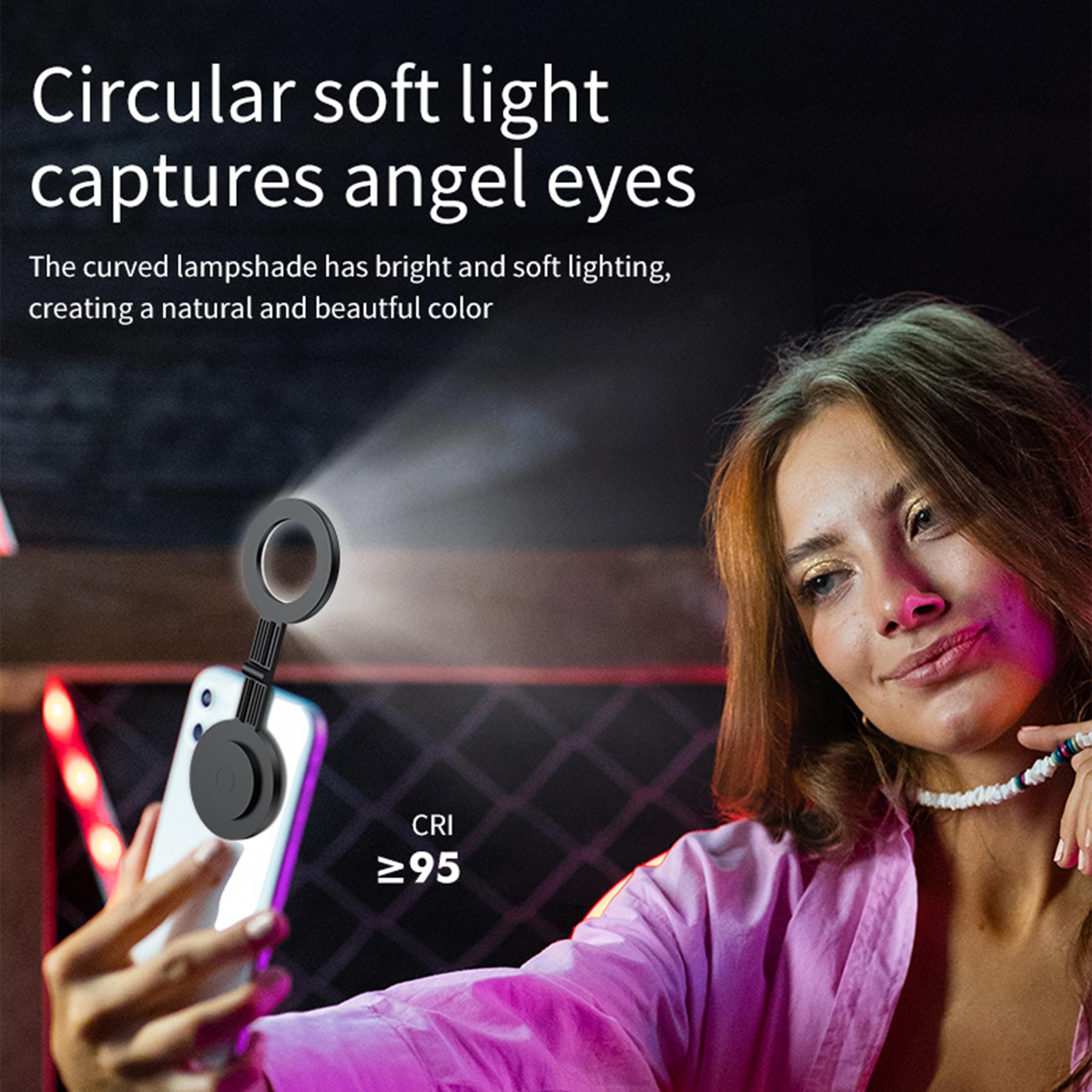 V19 Portable Magnetic Phone Selfie Lamp Round Skin Beauty Live Streaming LED Fill Light White
V19 Portable Magnetic Phone Selfie Lamp Round Skin Beauty Live Streaming LED Fill Light White