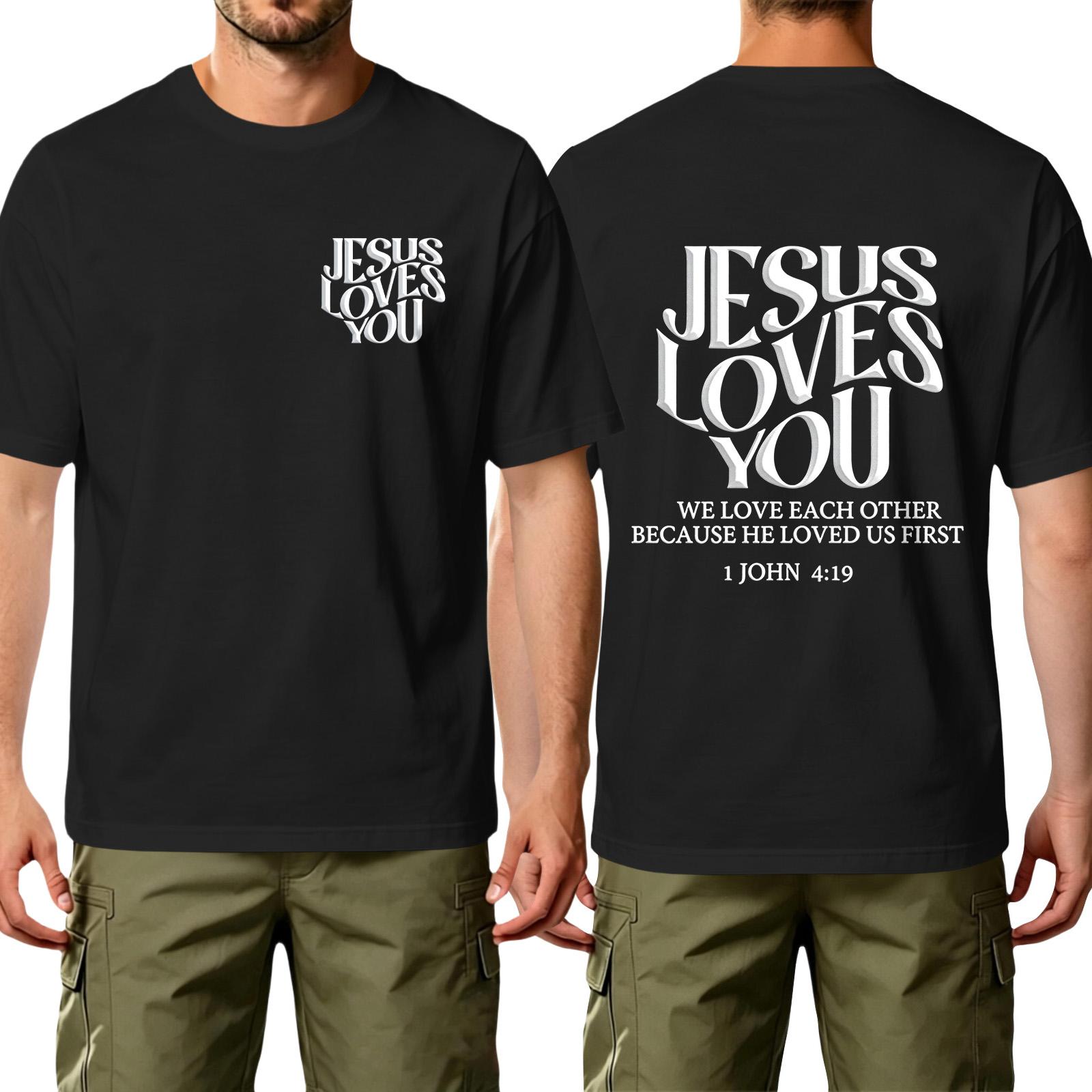 Men s Casual Printed T Shirt Jesus Loves You Inspirational Quote Graphic Tee Comfortable Fit Short Sleeve Crew Neck L чёрный
Men s Casual Printed T Shirt Jesus Loves You Inspirational Quote Graphic Tee Comfortable Fit Short Sleeve Crew Neck L чёрный