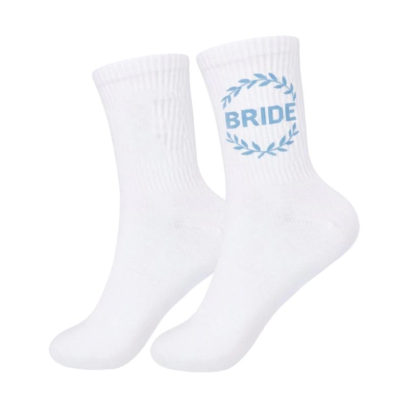 Bride Socks for Wedding Something Blue Bridesmaid Gift Bachelorette Shower Decoration Engagement Gift Giving Footwear
Bride Socks for Wedding Something Blue Bridesmaid Gift Bachelorette Shower Decoration Engagement Gift Giving Footwear