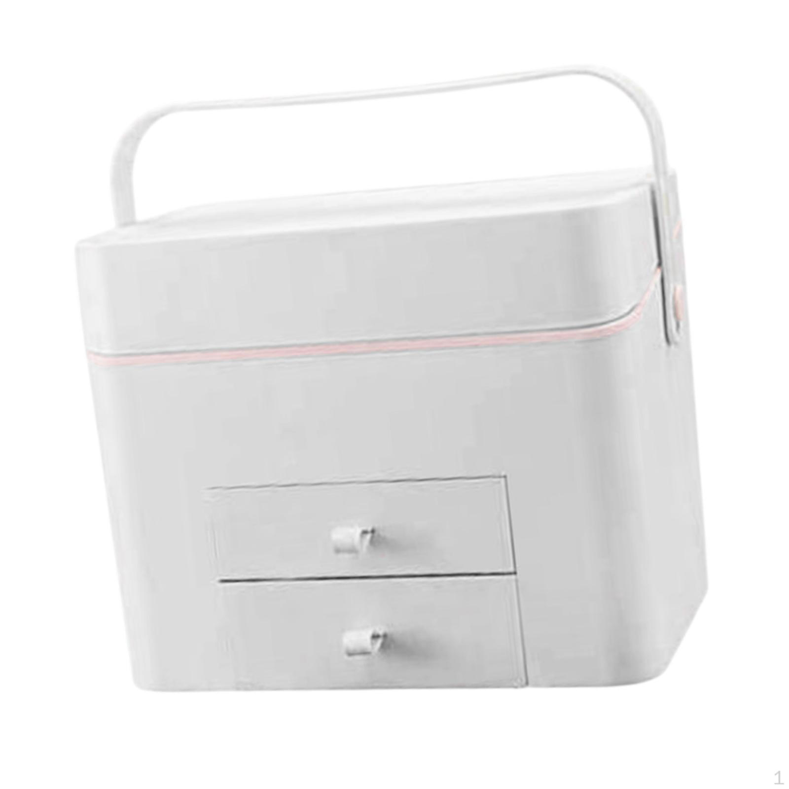 Косметический органайзер с зеркалом с подсветкой и ящиками для хранения вещей для путешествий белый
Косметический органайзер с зеркалом с подсветкой и ящиками для хранения вещей для путешествий белый