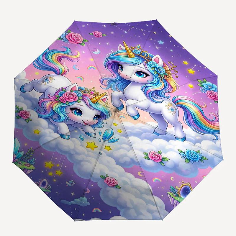 1PC Unicorns Clouds Umbrella-8-Rib Reinforced, Automatic Open, Lightweight & Durable, Fashion Accessory for Outdoor, Beach L0392
1PC Unicorns Clouds Umbrella-8-Rib Reinforced, Automatic Open, Lightweight & Durable, Fashion Accessory for Outdoor, Beach L0392