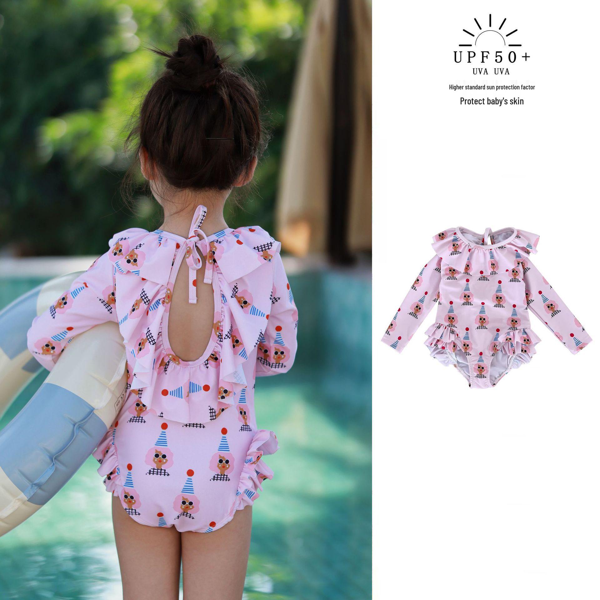 Girls Quick-Drying Cartoon One-Piece Swimsuit – Polyester Sun Protection for Outdoor Vacations 100
Girls Quick-Drying Cartoon One-Piece Swimsuit – Polyester Sun Protection for Outdoor Vacations 100