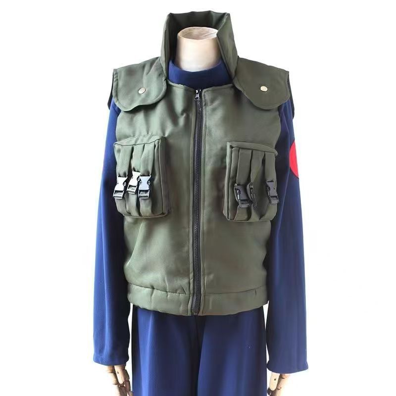 Huoying Banner Wood Ninja Kakashi cos jacket vest + fleece pants cosplay clothing one piece XL
Huoying Banner Wood Ninja Kakashi cos jacket vest + fleece pants cosplay clothing one piece XL
