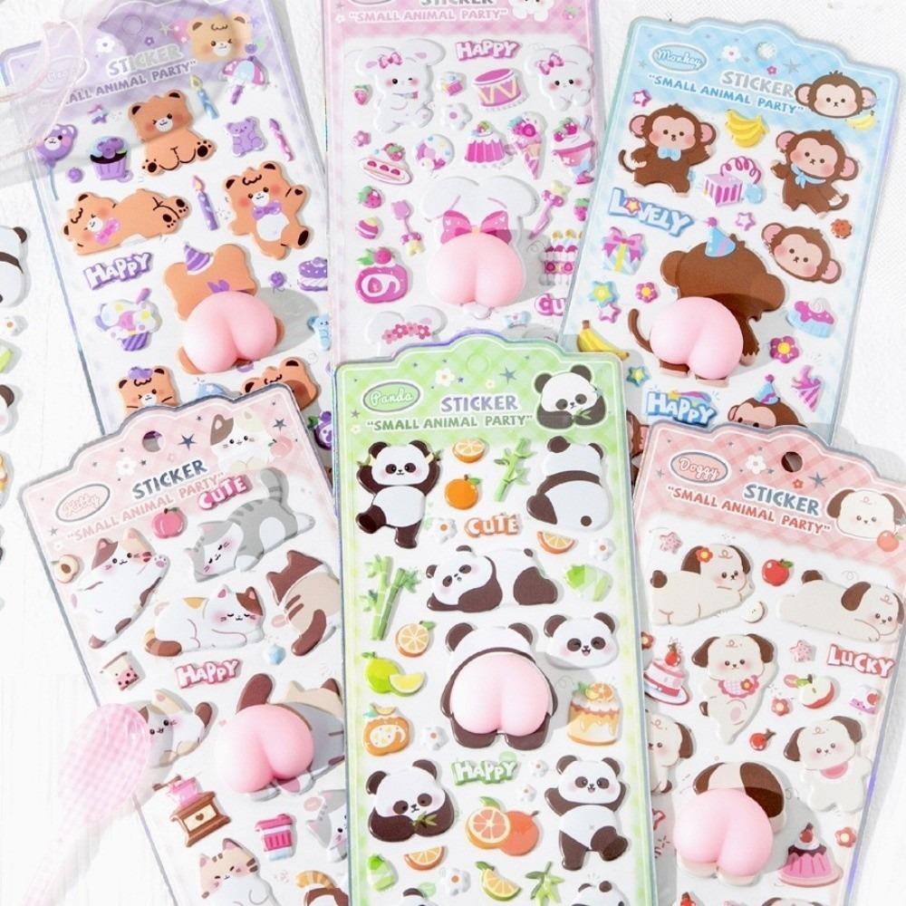 Cartoon Soft 3D Animal Stickers 3D Stress Relief Decompression Stickers Happy Buttocks Monkey Pinchable Decals Gift Idea
Cartoon Soft 3D Animal Stickers 3D Stress Relief Decompression Stickers Happy Buttocks Monkey Pinchable Decals Gift Idea