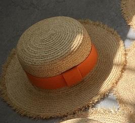 Women Sun Hat Wide Brim Straw Hat Fringed Raffia hats Flat UPF 50+ Summer Boater Hat Ribbon Beach Hat Kuntucky Derby Hat Travel помаранчевий
Women Sun Hat Wide Brim Straw Hat Fringed Raffia hats Flat UPF 50+ Summer Boater Hat Ribbon Beach Hat Kuntucky Derby Hat Travel помаранчевий