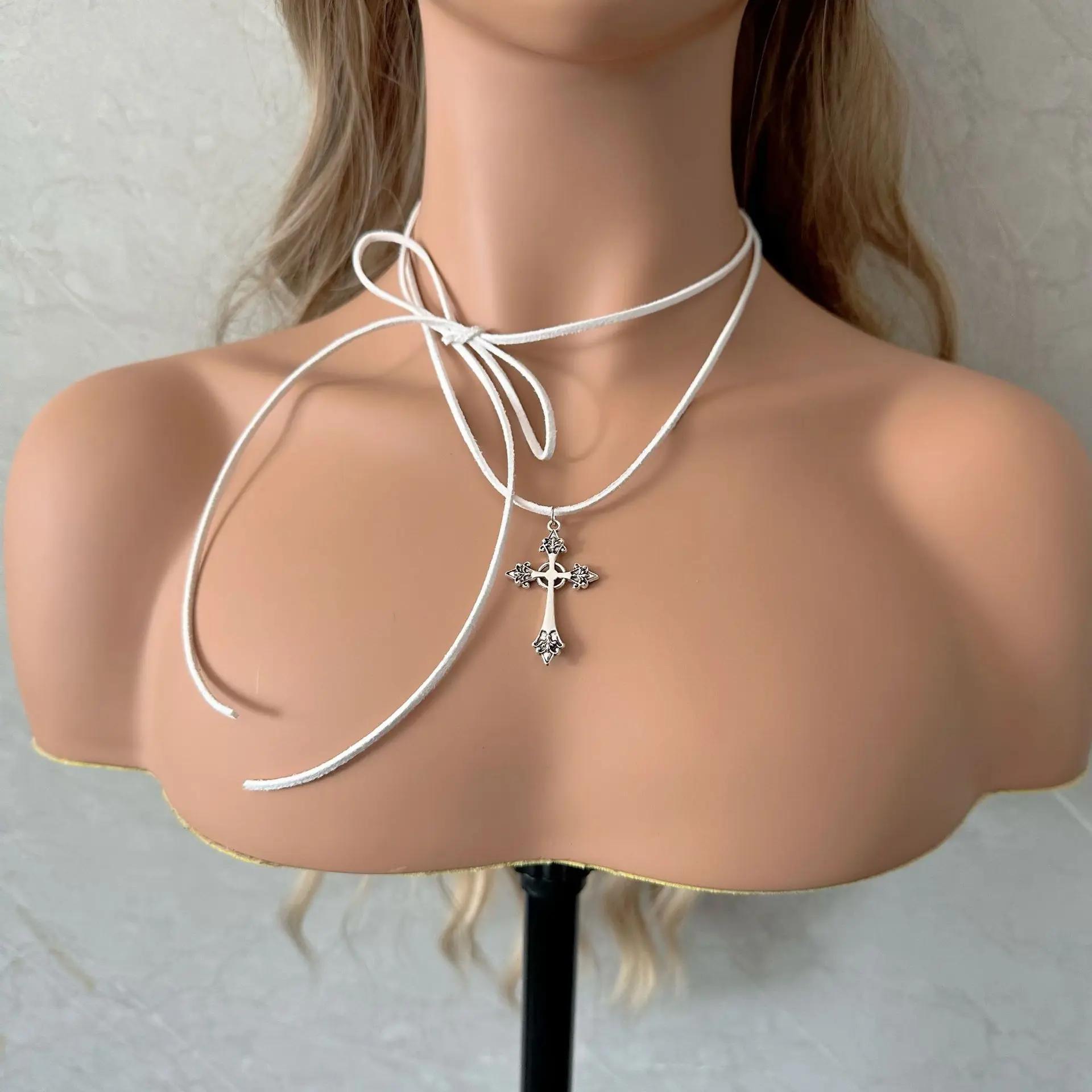 Gothic Sliver Cross Pendant Choker Necklace for Women Men Punk Vintage Adjustable Rope Chain Neck Charm Jewelry Accessories
Gothic Sliver Cross Pendant Choker Necklace for Women Men Punk Vintage Adjustable Rope Chain Neck Charm Jewelry Accessories
